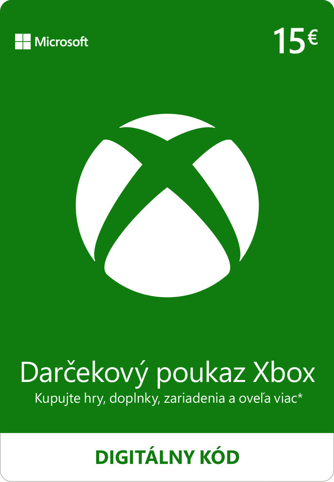 MICROSOFT ESD XBOX - Dárková karta Xbox 15 EUR
