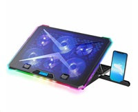 Chladiaca podložka EVOLVEO Ania 9 RGB, nastavitelný podstavec pro notebook