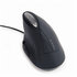 Optická myš GEMBIRD myš MUS-ERGO-03, Vertikální - Ergonomická, drátová USB, podsvícená, šedá