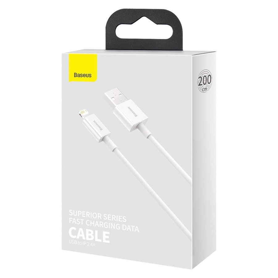 Baseus CALYS-C02 Superior Fast Charging Kábel Lightning 2.4A 2m White