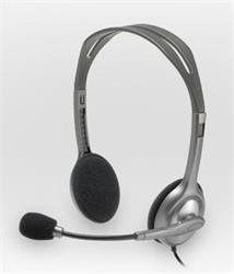 Slúchadlá Logitech® H110 Stereo, šedé