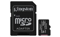 Kingston CANVAS SELECT PLUS/micro SDXC/512GB/UHS-I U3 / Class 10/+ Adaptér