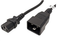 PremiumCord Kábel sieťový prepojovací 230V 10A 2m, C13 - C20