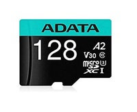 A-DATA ADATA MicroSDXC karta 128GB Premier Pro UHS-I V30S (R:100/W:80 MB/s) + SD adaptér