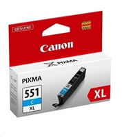 Canon CLI-551 XL C, azúrová veľká