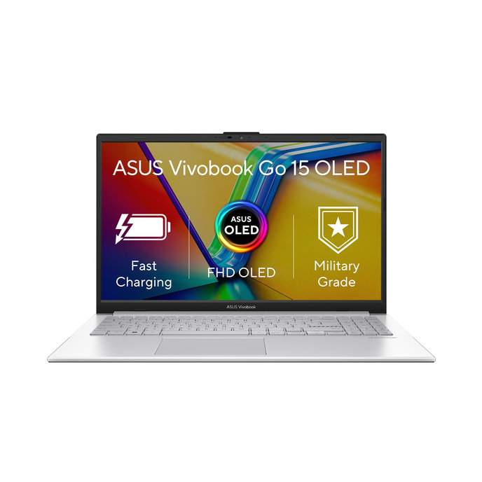 Notebook ASUS Vivobook Go 15 OLED/E1504FA/R5-7520U/15,6"/FHD/8GB/512GB SSD/AMD int/W11H/Silver/2R