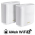 ASUS ZenWiFi XT9 2-pack Wireless AX7800 Tri-band Mesh WiFi 6 System, white