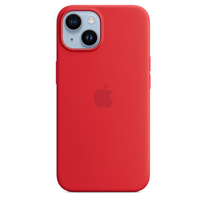 APPLE iPhone 14 Silicone Case with MS - (PRODUCT)RED