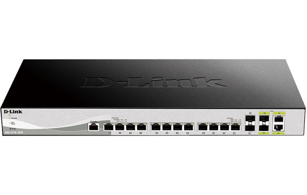 D-Link DXS-1210-16TC Smart Managed Switch, 12x 10G, 2x SFP+ & 2x Combo 10GBase-T/SFP+ ports