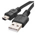 EMOS Nabíjací a dátový kábel USB-A 2.0 / mini USB-B 2.0, 2 m, čierny