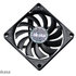 Ventilátor AKASA Slimfan, 80 x 10 mm, klzné ložisko, pre systémy HTPC