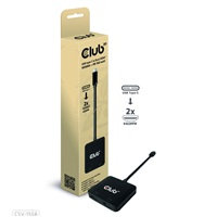 CLUB 3D Club3D Video hub MST USB-C na 2xHDMI + USB-C PD 3.0, 4K60Hz