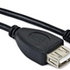 Kábel USB GEMBIRD 2.0 A-Mini B OTG 15 cm (F/M, pre tablet a smartfón)