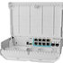 MikroTik CSS610-1Gi-7R-2S+OUT reverzný PoE switch, 8x Gigabit, 2x SFP+, 1x PoE out, 7x PoE in, 56Gbps