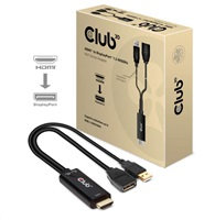 CLUB 3D Club3D Aktívny adaptér HDMI na DisplayPort 4K60Hz, M/F