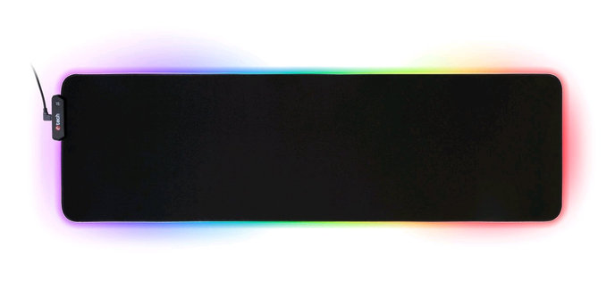 Podložka pod myš Herní podložka pod myš C-TECH ANTHEA LED XL (GMP-08XL), pro gaming, 7 barev podsvícení, USB