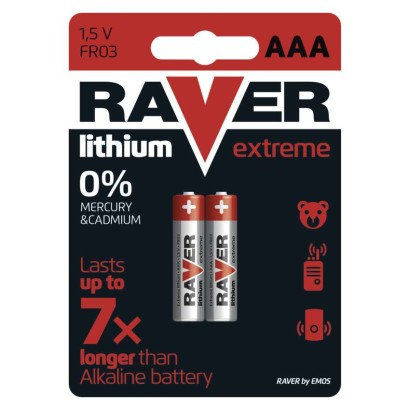 GP BATERIE Lithiová baterie RAVER 2x AAA
