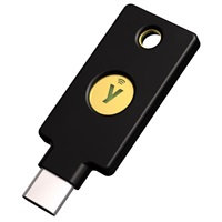 YUBICO Security Key C NFC - USB-C, podporující vícefaktorovou autentizaci (NFC), podpora FIDO2 U2F, voděodolný