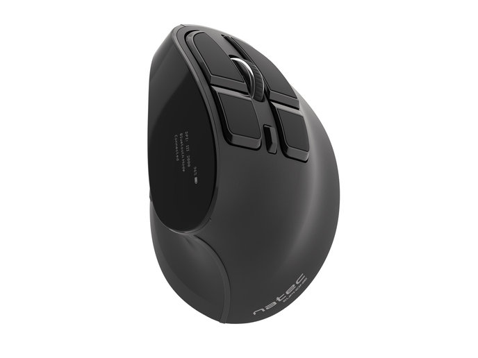 Bluetooth optická myš Natec EUPHONIE/Kancelárska/Optická/Pre pravákov/2 400 DPI/Bezdrôtová USB/Čierna