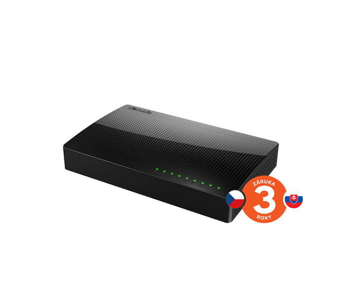 Tenda SG108 - 8x Gigabit Desktop Ethernet Switch, rýchlosti 10/100/1000 Mb/s, Auto MDI/MDIX, 16Gb/s