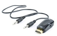Adaptér C-TECH HDMI na VGA + Audio, M/F