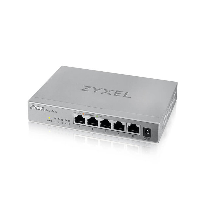 Zyxel MG-105 5 Ports Desktop 2,5 G MultiGig unmanaged Switch