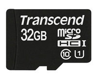 Karta TRANSCEND MicroSDHC 32GB Premium, Class 10 UHS-I 300x, bez adaptéra