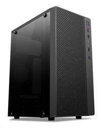 skriňa 1stCOOL STEP 4, micro tower, AU, USB 3.0, bez napájania, priehľadná bočnica, čierna