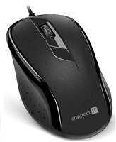 Optická myš CONNECT IT Optická myš, USB, čierna