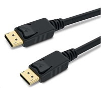 PREMIUMCORD DisplayPort 1.3/1.4 pripojovací kábel M/M, pozlátené konektory, 3 m