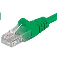 PREMIUMCORD Patch kabel UTP RJ45-RJ45 level 5e 0.25m, zelená