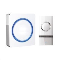 Solight bezdrátový zvonek, do zásuvky, 120m, bílý