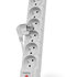 PREMIUMCORD Acar S8 3m kabel, 8 zásuvek, přepěťová ochrana, bílá