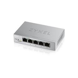 Zyxel GS1200-5HPv2 5-portový stolový gigabitový webový inteligentný PoE switch, 4x PoE+ GbE, PoE 60W, bez ventilátora