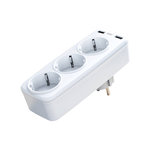 XO Rozširenie zásuvky na 3xAC a 2xUSB