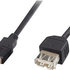 PremiumCord USB 2.0 kabel prodlužovací, A-A, 5m, č