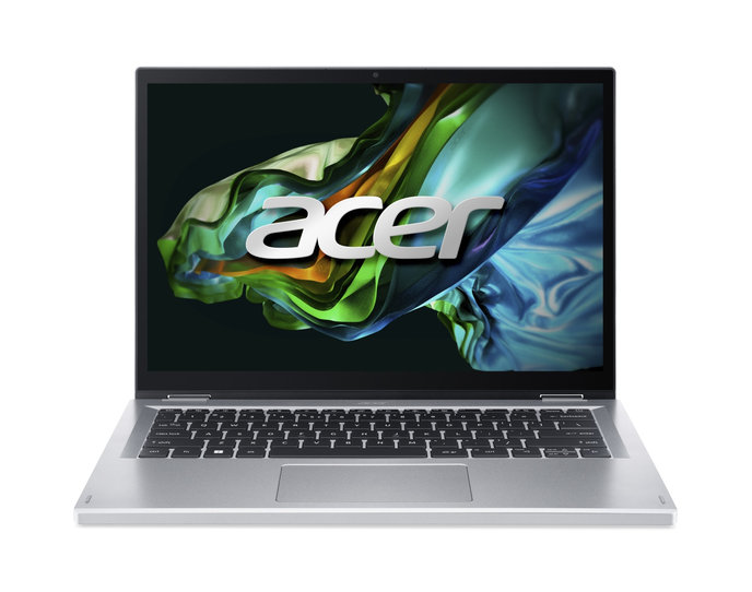 Notebook Acer Aspire 3 Spin 14/A3SP14-31PT/N100/14"/WUXGA/T/4GB/128GB SSD/UHD/W11S/Silver/2R