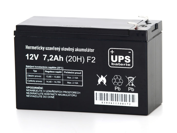 FIAMM UPS batéria 12V 7,2Ah F2