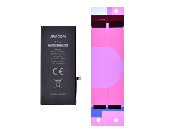 AVACOM batéria pre Apple iPhone 8 Plus - vysokokapacitný, Li-Ion 3,82 V 3060mAh (náhrada 616-00367)