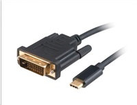 Adaptér AKASA USB Type-C na DVI, kábel, 1.8m