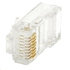 OEM Konektor UTP RJ45 (8p8c), Cat6, 50µm, drát - 100 ks