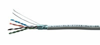 LYNX CS FTP kabel LYNX REELEX AIR, Cat5E, drát, PVC, Eca, šedý, 305m