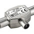 Kombinátor TV antén PremiumCord - konektor IEC 75 Ohm 1xM-2xF