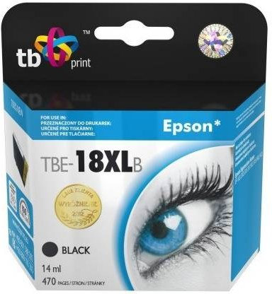 Ink. kazeta TB kompat. s Epson T1811 Bk 100% New