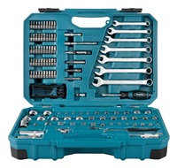 Makita E-06616 3/8" bity/nástrčné klíče/očkoploché klíče/ráčna, 120ks