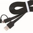 GEMBIRD USB 2.0 COMBO, MicroUSB + Lightning, 1 m, čierna