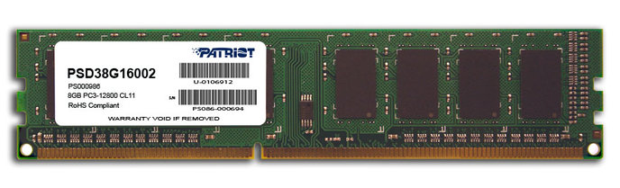 Patriot/DDR3/8GB/1600MHz/CL11/1x8GB