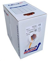 UTP kabel LEXI-Net Cat5E, drát, LS0H B2ca-s1a,d0,a1, oranžový, 305m, box