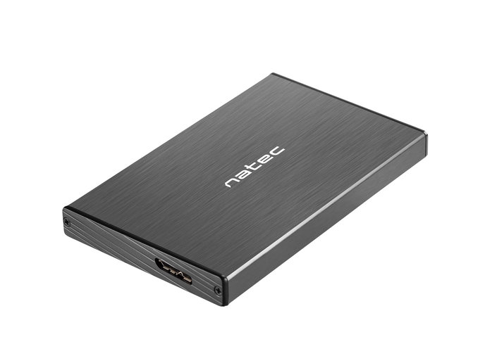 Externý box pre HDD 2,5" USB 3.0 Natec Rhino Go, čierny, hliníkové telo