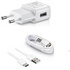 Sieťová nabíjačka Samsung EP-TA20EBE + EP-DG950CBE, USB-C, biela - bulk